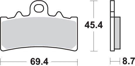 Pastilla de freno SBS P877-DC