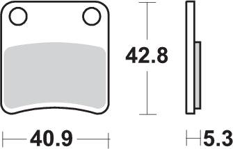Pastilla de freno SBS P879-HF