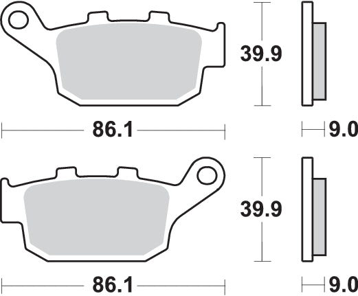 Pastilla de freno SBS P881-HF
