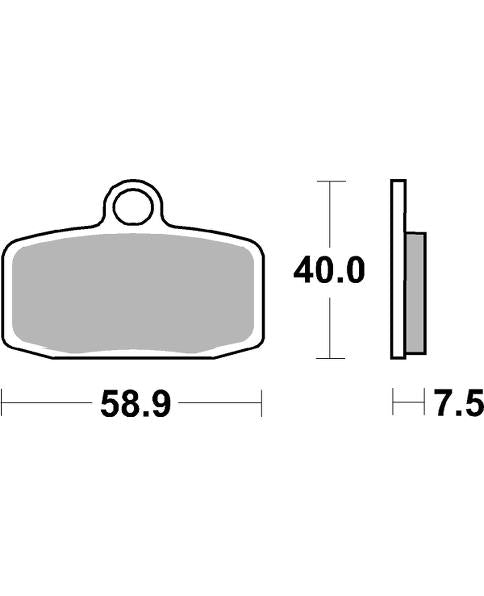 Pastilla de freno SBS P885-RST