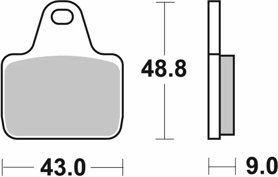 Pastilla de freno SBS P887-DS1
