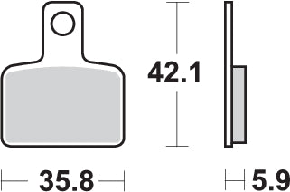 Pastilla de freno SBS P895-RSI
