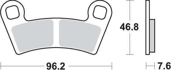 Pastilla de freno SBS P898-SI