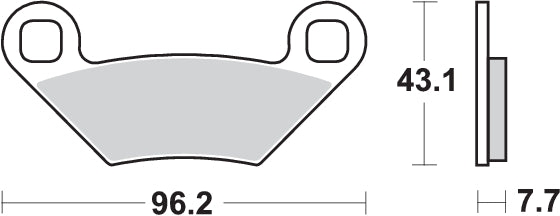 Pastilla de freno SBS P899-SI