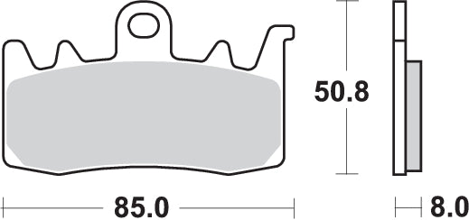 Pastilla de freno SBS P900-DC