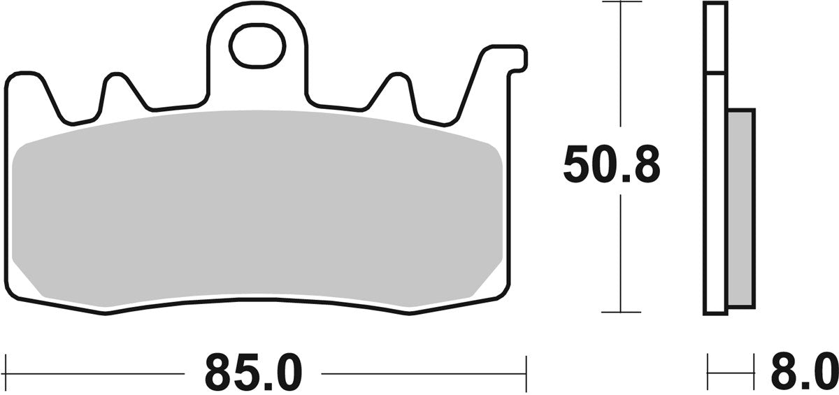 Pastilla de freno SBS P900-DS2