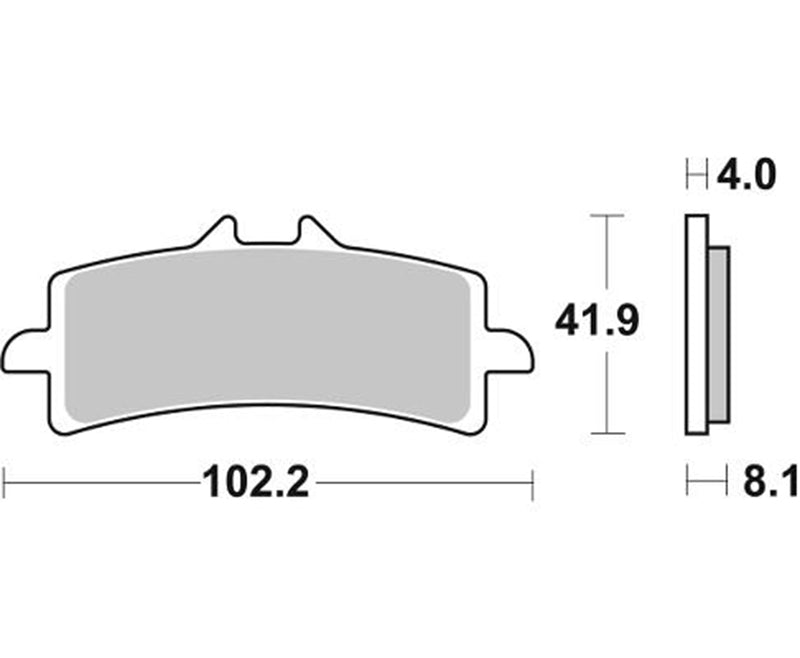 Pastilla de freno SBS P901-DS1