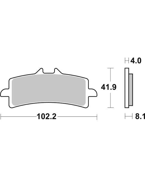 Pastilla de freno SBS P901-DS2