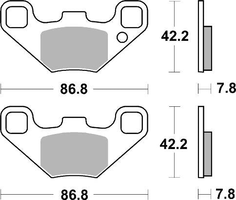 Pastilla de freno SBS P905-SI
