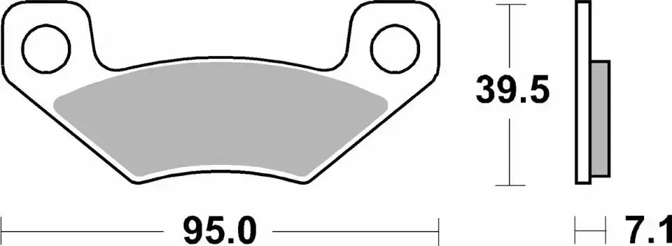 Pastilla de freno SBS P908-SI