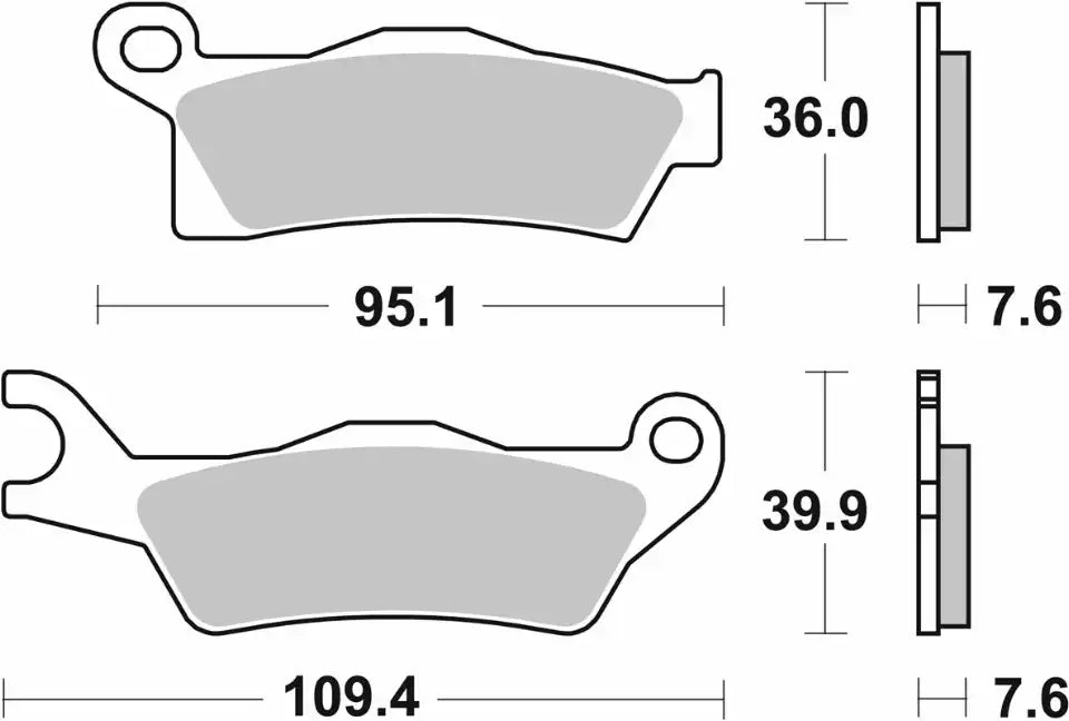 Pastilla de freno SBS P910-SI