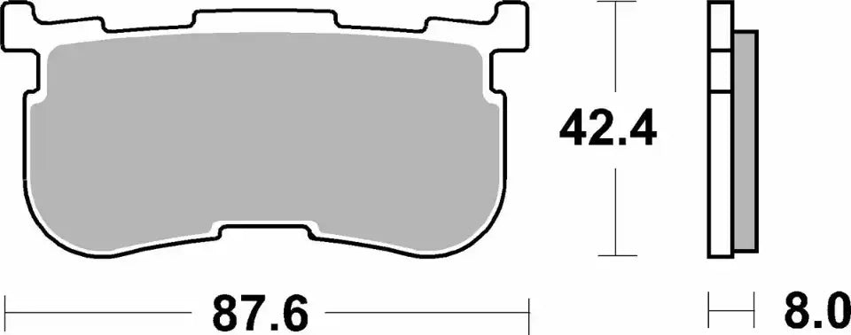 Pastilla de freno SBS P923-LS