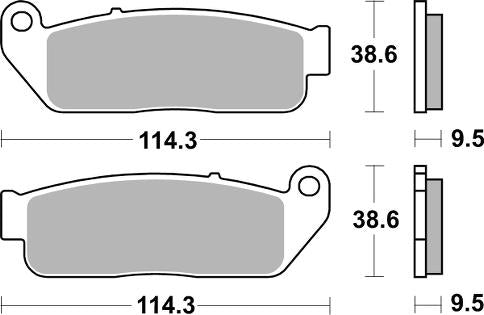 Pastilla de freno SBS P929-HS