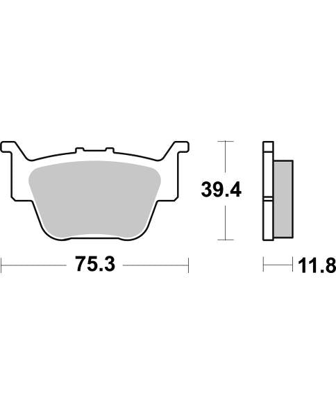 Pastilla de freno SBS P976-PSI