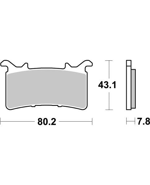Pastilla de freno SBS P985-RST