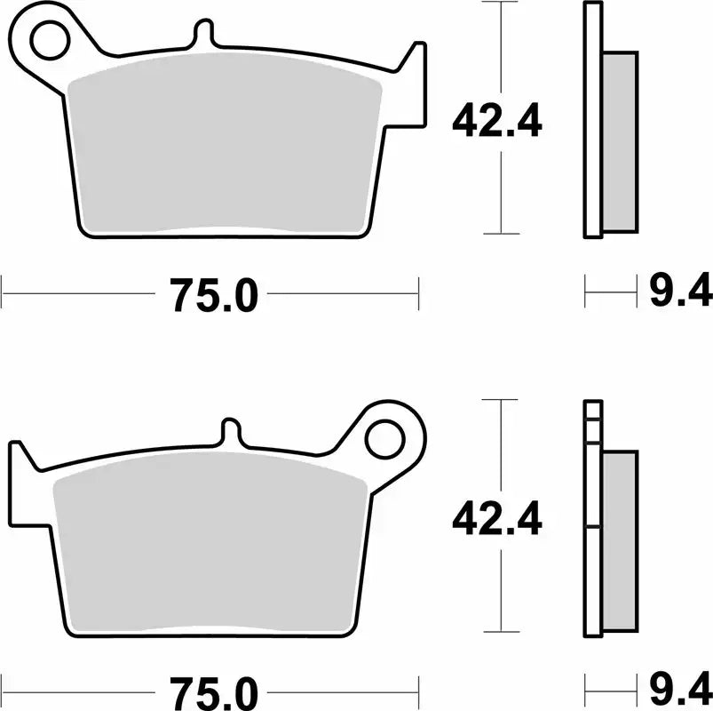 Pastilla de freno SBS P998-HF