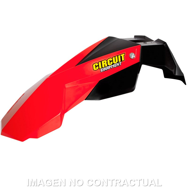 Guardabarros Delantero Circuit Stealth Rojo Fluo