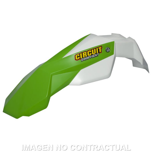 Guardabarros Delantero Circuit Stealth Blanco/Verde