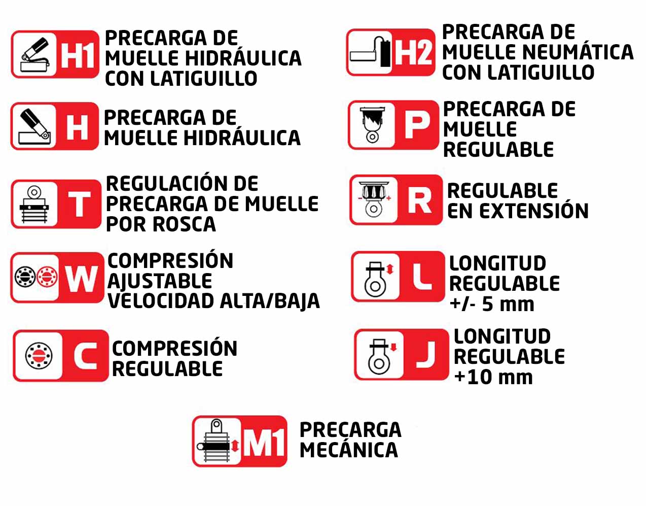 Juego Amortiguadores Traseros YSS Black Edition Gas Top Line Suzuki VZ1600