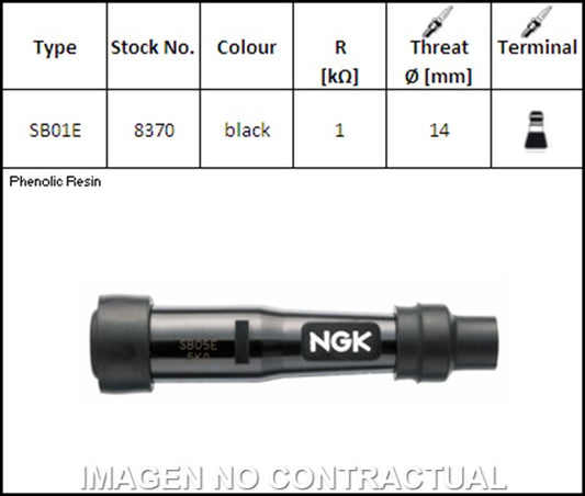 Pipa de Bujía NGK SB01E