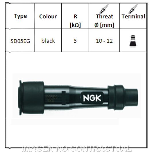 Pipa Bujía NGK SD05EG