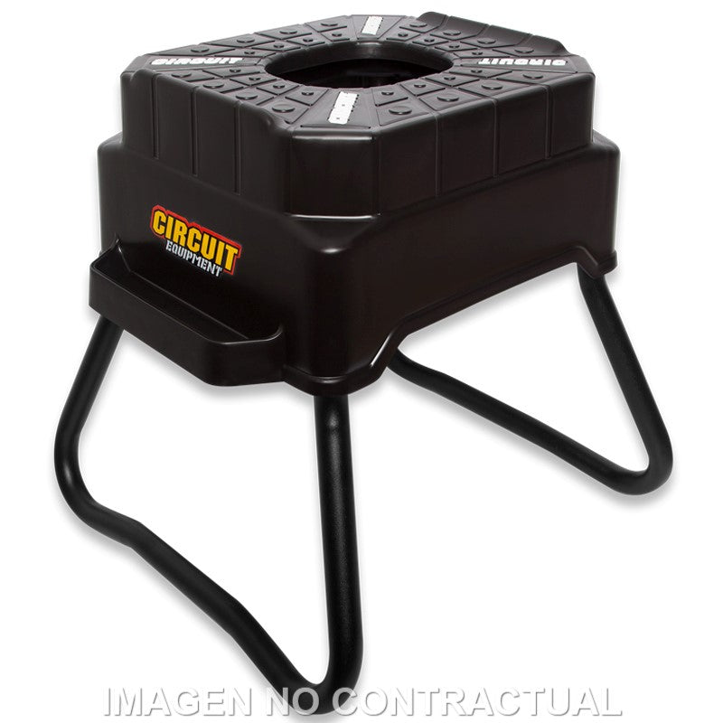 Caballete Circuit cubic H. 42 cm Negro/Blanco