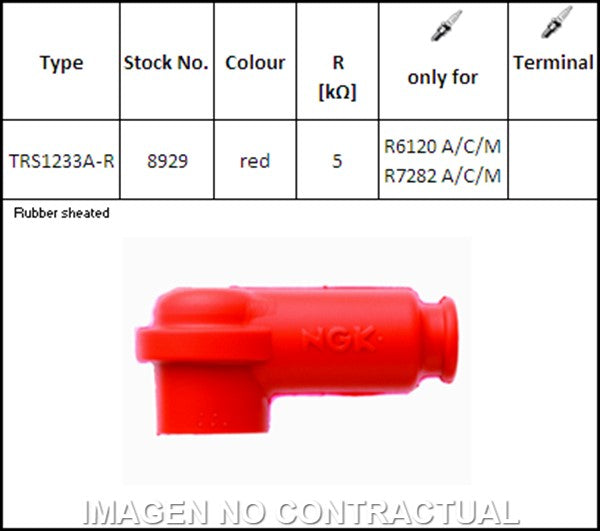 Pipa de Bujía NGK TRS1233A