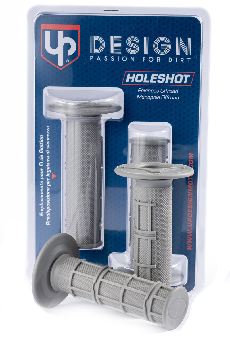 PUÑOS UP DESIGN HOLESHOT MX GRIS 22/24 115MM