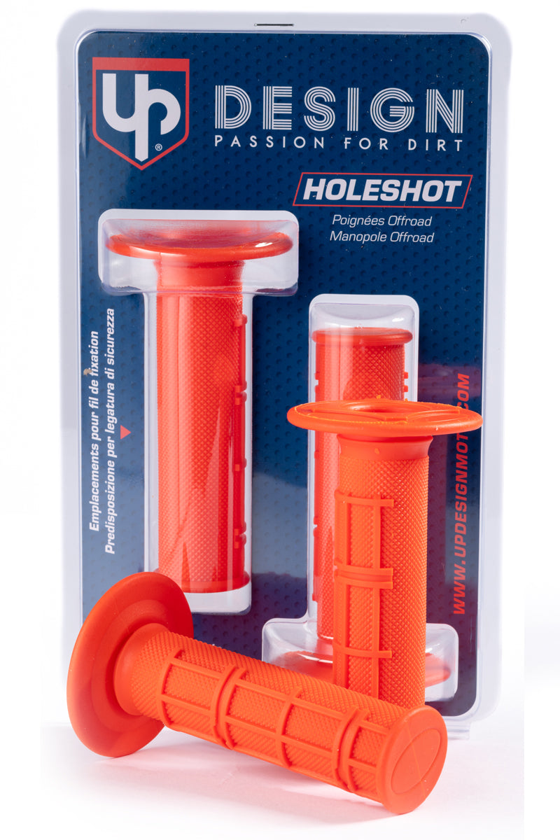 PUÑOS UP DESIGN HOLESHOT MX NARANJA 22/24 115MM