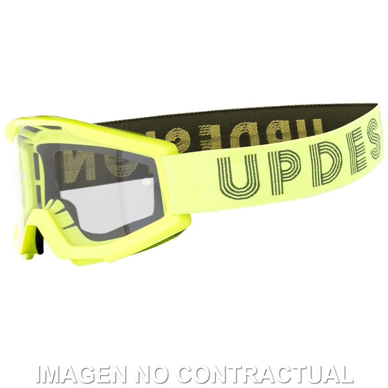 GAFAS UP DESIGN DYNAMITE GOGGLE NEON YELOW CLEAR LENS