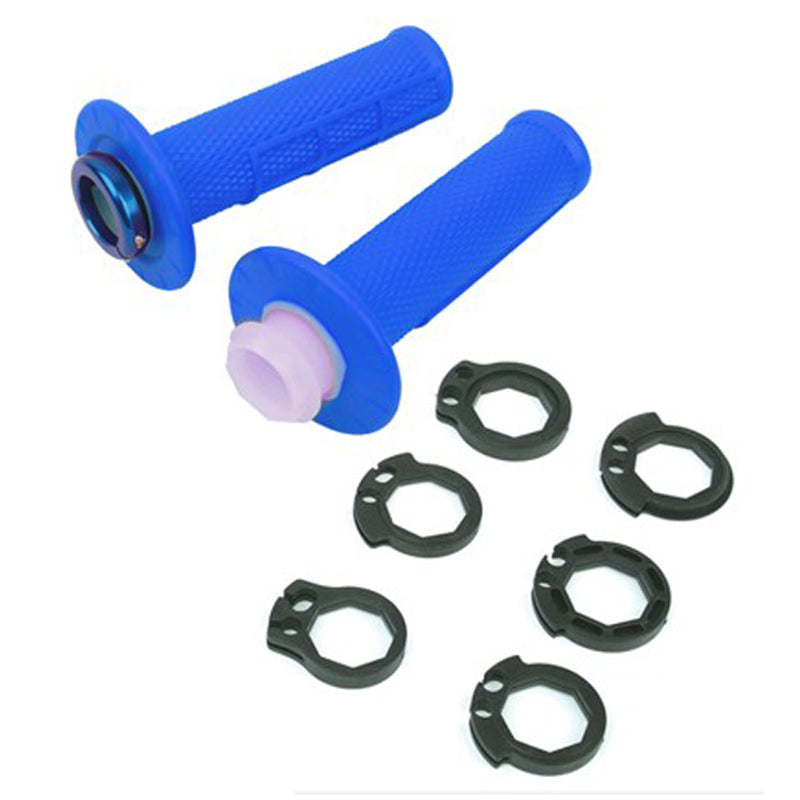 PUÑOS UP DESIGN HOLESHOT MX LOCK ON AZUL 22/24 120 MM