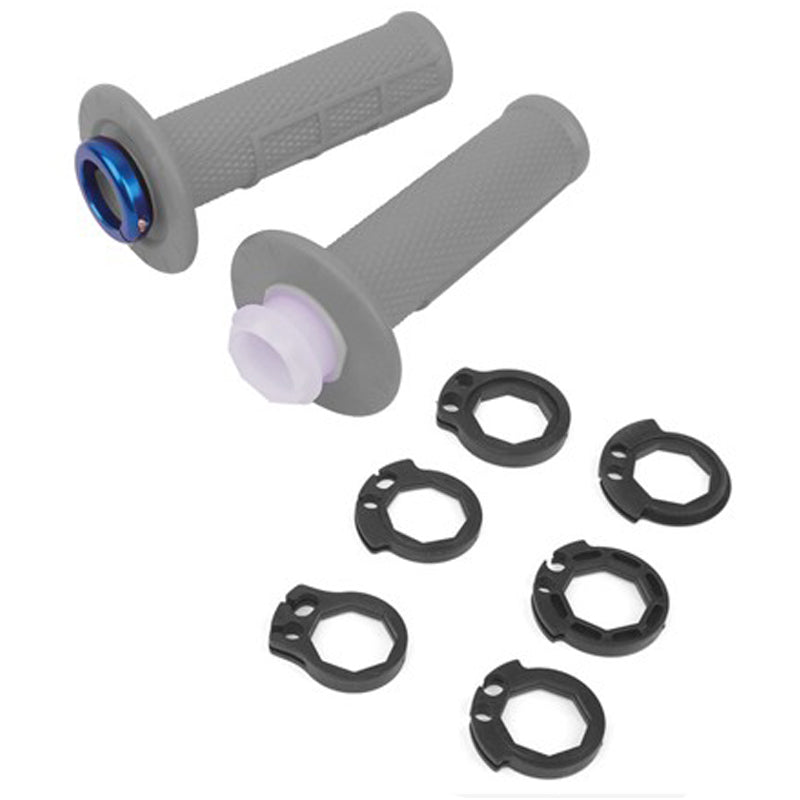 PUÑOS UP DESIGN HOLESHOT MX LOCK ON GRIS 22/24 120 MM
