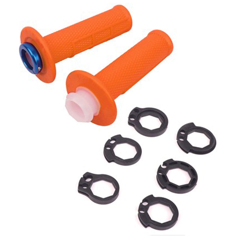 PUÑOS UP DESIGN HOLESHOT MX LOCK ON NARANJA 22/24 120 MM