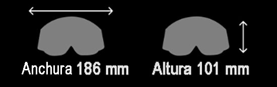 GAFAS UP DESIGN BOLD GOGGLE PATERN MIRROR LENS