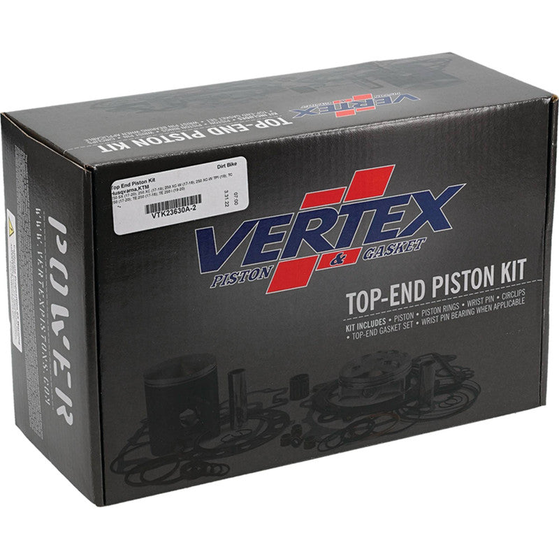 KIT PISTÓN VERTEX (A) KTM SX 250 (17/22) - EXC 250 (17/23) - EXC TPI (18/23) - GAS GAS MC 250 (22/23) - EC 250 (21/23) - HUSQ
