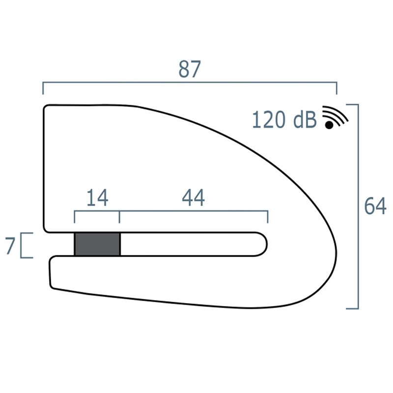 BLOQUEO DISCO XENA XX14 Acero Inoxidable 14mm
