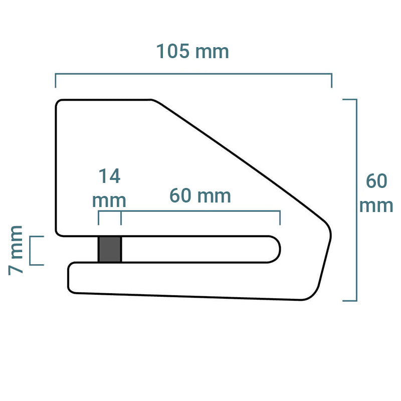 BLOQUEO DISCO XENA XX15 Bluetooth Acero Inoxidable 14 mm