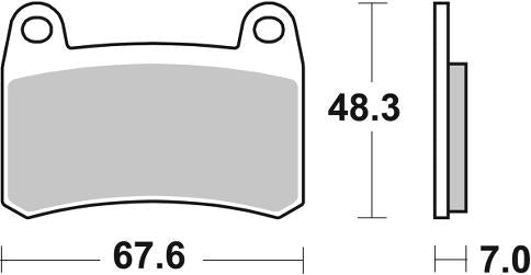 Pastilla de freno SBS P933-HS