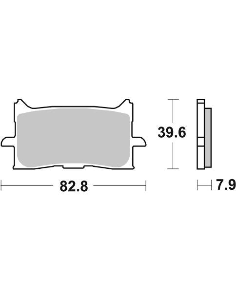 Pastilla de freno SBS P940-HS